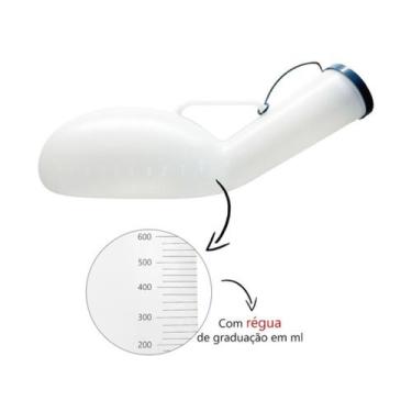 Imagem de Urinol Papagaio Plástico Coletor De Urina Masculino 1400 Ml - Descarpa