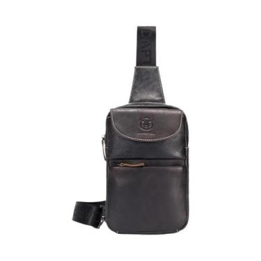Imagem de Bolsa De Couro Retro Masculina Transversal BULLCAPTAIN Multifuncional 