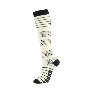 Imagem de Meias De Compressão Masculinas Até O Joelho 20-30 Mmhg Para Varizes, C