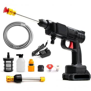 Imagem de Lavadora Portátil Alta Pressão 1000w 2 Baterias 36v Sem Fio (preto)