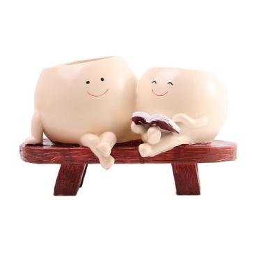Imagem de Vaso de flores Creative Resin Cute Cartoon para mãe e filho - yiweisai