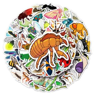 Imagem de Adesivos de vinil impermeável Insect Dragonfly 50 unidades/lote - yiwe