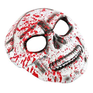 Imagem de Máscara de caveira Bloody Halloween Cosplay Masquerade Party PVC - yiw