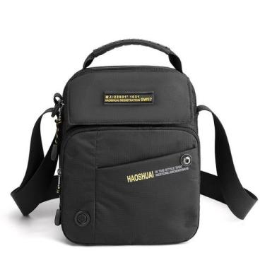 Imagem de Bolsa Messenger de nylon de ombro tiracolo para homens de grande capac