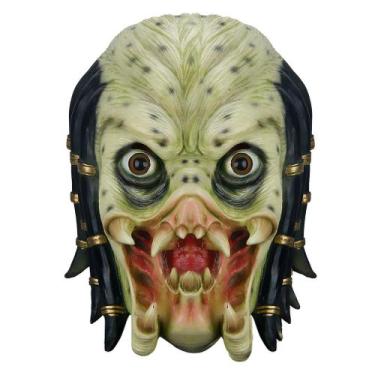 Imagem de Máscara de látex com capa facial completa, traje de Alien vs. Predator