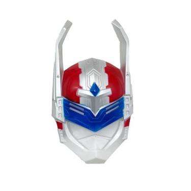 Imagem de Mask White Armour Full Face Plastic para crianças, fantasia de cosplay