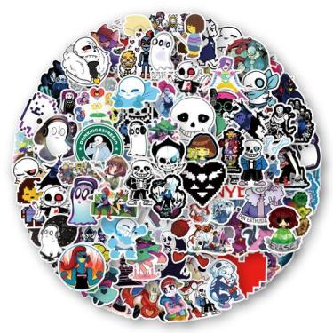 Imagem de Pacote de adesivos Undertales Anime Waterproof Vinyl 100 unidades - yi