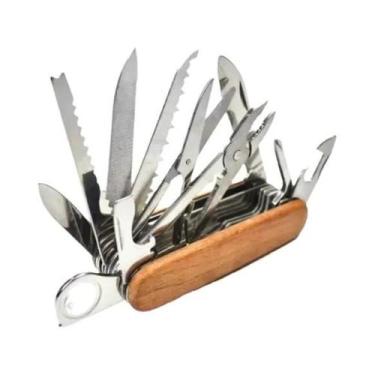 Imagem de Canivete De Bolso Multifuncional 17 Em 1, Aço Inoxidável, Portátil, Pa
