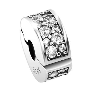 Imagem de Pingente De Trevo De Quatro Folhas Com Zircônia Cúbica Em Prata Esterl