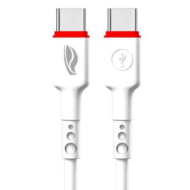 Imagem de Cabo USB Tipo-C para Tipo-C C3Tech, 1 Metro, Corrente 3A, Carregamento Rápido, Revestid...