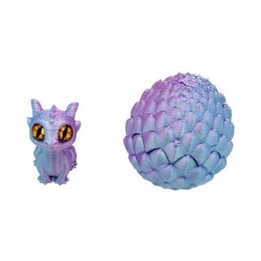 Imagem de Conjunto De Ovos De Dinossauro Impressos Em 3D Multicoloridos Com Tamp