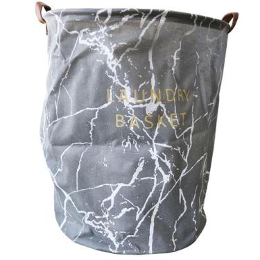 Imagem de Cesto organizador de poliéster com alças nas laterais 49x38cm - QUERO 