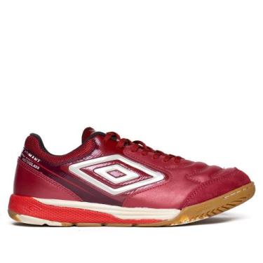Imagem de Chuteira Futsal Umbro Adamant Couro Bordo, Bordô, 42