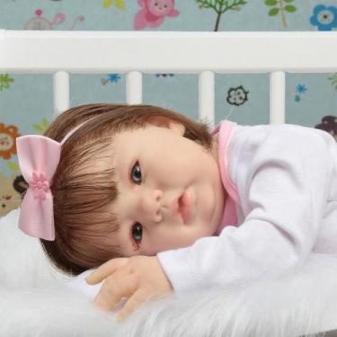 Imagem de Bebê Reborn Coleção Realista Cabelo implantado fio a fio - Cegonha Reb