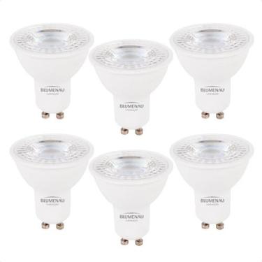 Imagem de Kit 6 Lâmpada Led Dicroica Mr16 TDL 7W Blumenau GU10 Bivolt - Blumenau