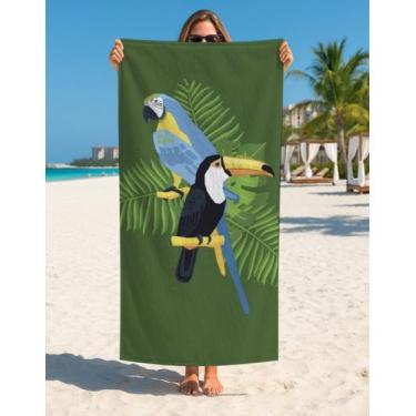 Imagem de Toalha De Banho Praia Estampa Animal Selvagem Arte Moderna - Use Thuco