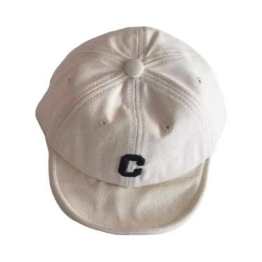 Imagem de Boné De Bebê Primavera/Outono Com Aba Macia E Letras P Bordadas Estilo