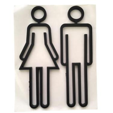 Imagem de Adesivo Para Banheiro Masculino E Feminino - HM Presentes