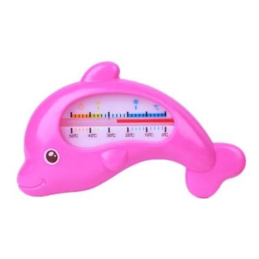 Imagem de Termômetro Banho Bebê / Brinquedo Infantil Banheira Golfinho - Mensura
