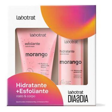 Imagem de Kit Esfoliante E Hidratante Corporal Facial Morango Labotrat