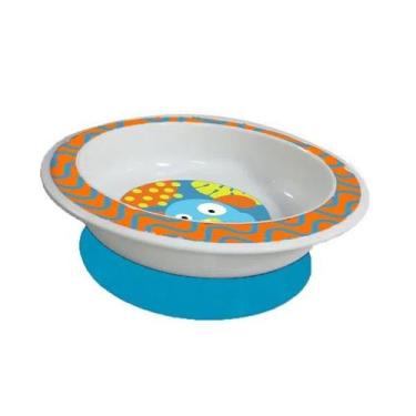 Imagem de Prato Raso com Ventosa Azul BB049 Multikids Baby