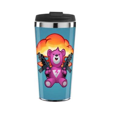 Imagem de Copo Termico Personalizado Anime Urso Rosa