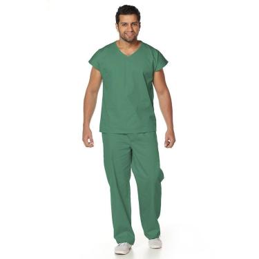 Imagem de Pijama em Algodão Uniforme Centro Cirúrgico Manga Curta