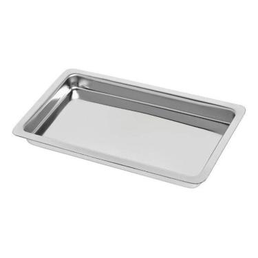 Imagem de Bandeja Aço Inox 22 X 9 X 1,5 Cm Instrumentais Odontológicos