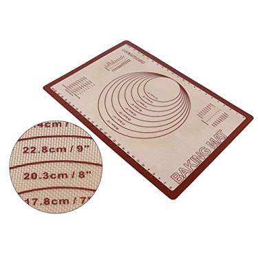 Imagem de Assadeira, fibra de vidro caseira tapete de amassar padaria antiaderente para amassar massa