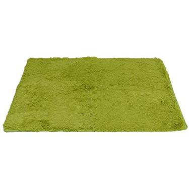 Imagem de Inzopo Tapete felpudo antiderrapante tapete de área felpudo para casa quarto tapete 16 cores - verde grama, 80 x 120 x 4,5 cm