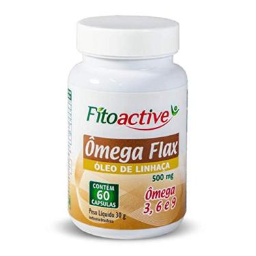 Imagem de Óleo De Linhaça 500 MG 60 Cápsulas Ômega 3 6 9 Fitoactive
