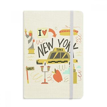 Imagem de America New York City Liberty Illistration Caderno oficial de tecido capa dura diário clássico