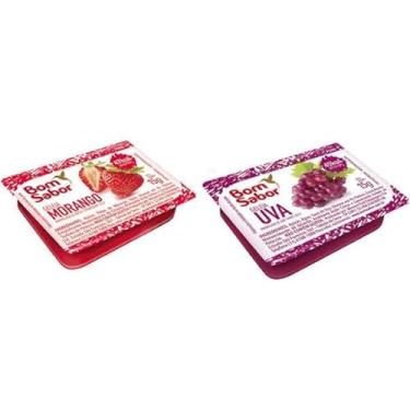 Imagem de Geleia Morango e Uva Sachê 15g CX 144 UN Bom Sabor