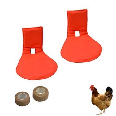 Imagem de vomvomp Pacote com 2 talas de pato para perna de frango para aves de capoeira, pés quebrados, dedos curvados, peru de ganso