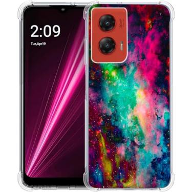 Imagem de Beaucov Capa para Moto G Stylus 5G 2024, universo colorido, proteção contra quedas, à prova de choque, capa protetora de corpo inteiro resistente a arranhões para Motorola Moto G Stylus 5G 2024/G