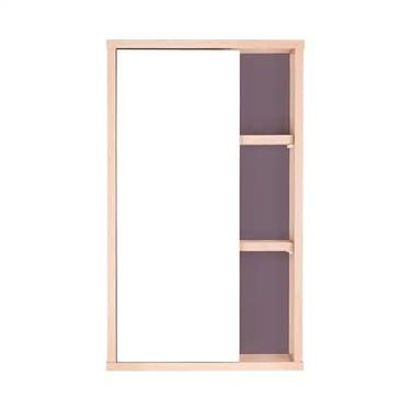 Imagem de Espelho para Banheiro com Armário Milano Carvalho e Cinza Claro