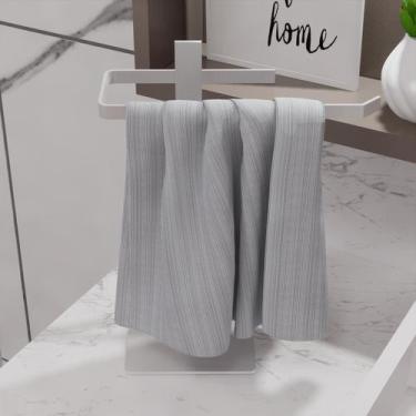 Imagem de Toalheiro Toalha Rosto Banheiro Lavatório Bancada Pia Branco - Big Hou