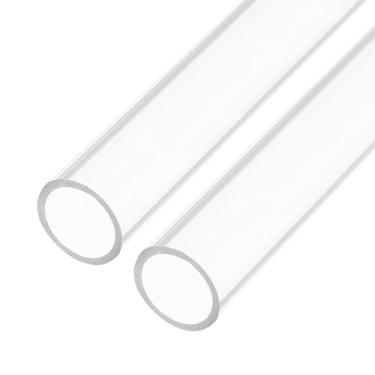 Imagem de Rebower Tubo de Acrílico Transparente de 25,4 cm x 15 mm, 2 Peças