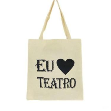 Imagem de Bolsa Ecobag  100% algodão Estampa EU S2 TEATRO - CARIOCA MAIS