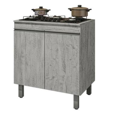 Imagem de Balcão Cooktop Clara Rústico 80cm Nathan Móveis