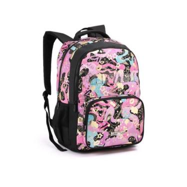 Imagem de Mochila Costas Juvenil Customização Espaçosa Estilosa Menina - Seanite