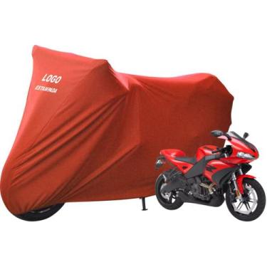 Imagem de Capa De Tecido Helanca Lycra Para Moto Buell 1125r - Mz, Vermelha