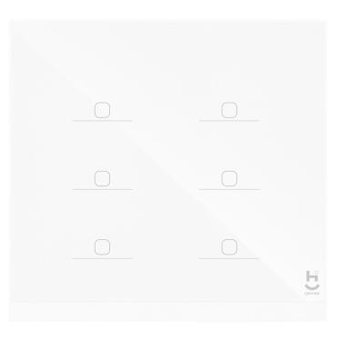 Imagem de Interruptor Inteligente 6 Teclas Conexão Zigbee Compatível com Assistente de voz, IOS e Android Branco - Geonav