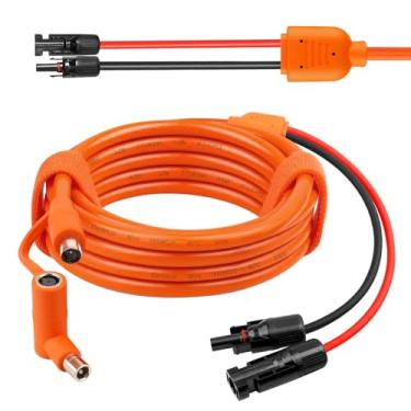 Imagem de MOOKEERF Cabo de extensão de carga solar para CC de 8 mm, cabo solar 12AWG + 14AWG com conector de painel solar para DC7909/8020 para Anker, GZ Yeti, BLUETT, estação de energia portátil Jackery