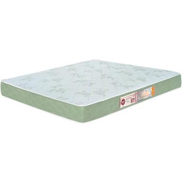 Imagem de Colchão Casal Queen Sleep Max Espuma D33 158x198x25cm Branco-verde - Castor