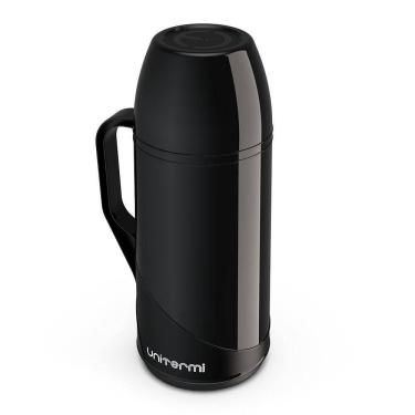 Imagem de Garrafa Térmica Unitermi Roma De Vidro 0.5l - Preta