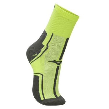 Imagem de Meia Mizuno Performance Cano Médio Tam. 33-38, Amarelo, 33-38