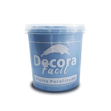 Imagem de Cimento Queimado Com Efeito Perolizado Decora Fácil 1kg (Baby Blue)