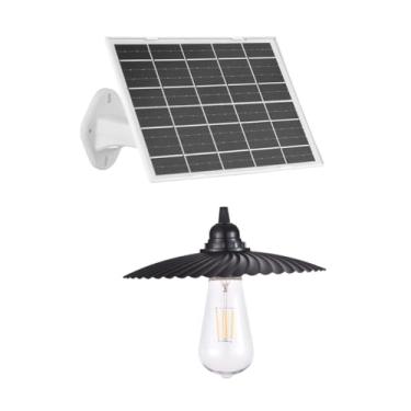Imagem de Ｂｅｓｇａ Luminária pendente solar, luzes LED para gazebo de galpão, para áreas internas e externas, com cordão e controle remoto para uso em fazendas celeiros