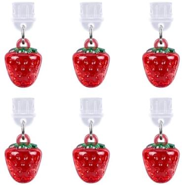 Imagem de CREATCABIN 6 peças de pingentes para Kindle Charms para E-Reader, plugue de poeira tipo C compatível com porta de carregamento tipo C amantes de livros leitores masculinos e femininos acessórios